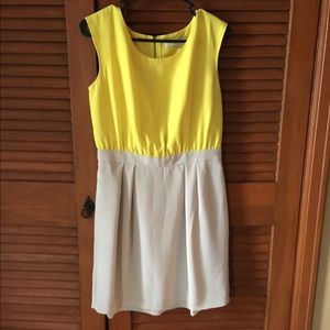 Ann Taylor LOFT two tone dress size 4